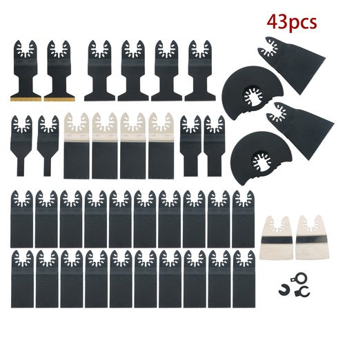 DURAFORCE 43 PCS Oscillating Saw Blades Multitool Kit for Wood/Metal/Plastics Cutting