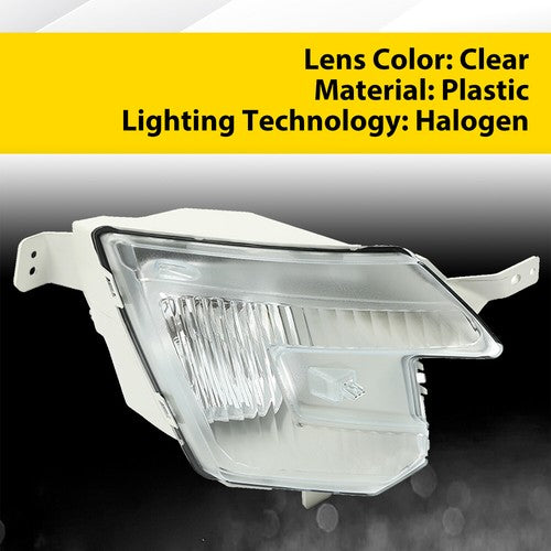 Halogen Fog Light Lamp for 2016 2019 Ford Explorer Driver Passenger Side