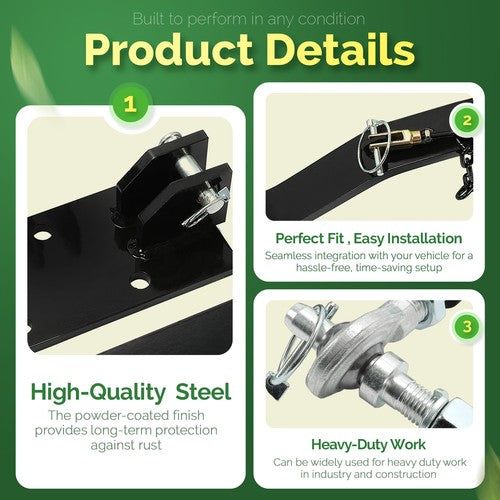 DURAFORCE For John Deere 316 318 322 330 332 420 430 3 Point Rear Hitch Kit CAT 1
