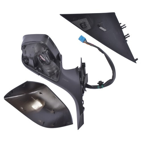 DURAFORCE Right Side Passenger Side Mirror Power Folding Black For Tesla Model 3 M3 17-23