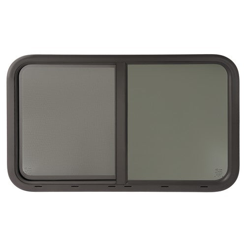DURAFORCE Horizontal Slider 35"W x 22"H RV Window W/ Screen Trim Ring For RV CargoTrailer
