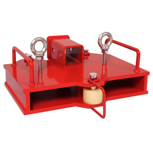 DURAFORCE 2'' Forklift Trailer Hitch Receiver Tow Hitch Attachments for Dual Pallet Fork
