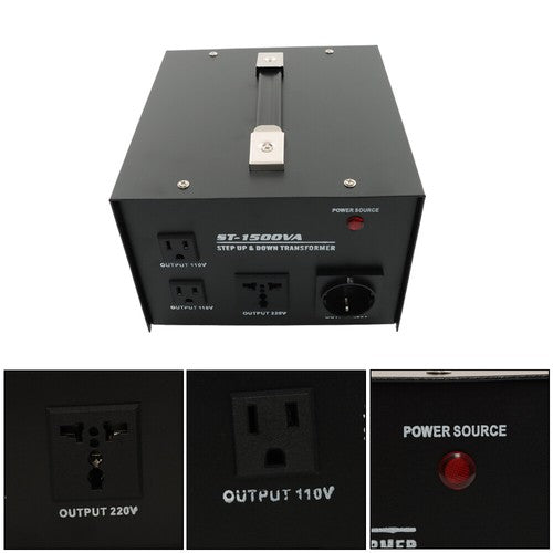 DURAFORCE Voltage Converter Transformer Step Up/Down 110v to 220v/220v to 110v 1000W
