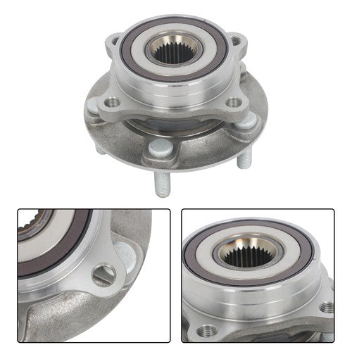 DURAFORCE 2 Pcs Wheel Hubs Bearing Assembly Front AWD For Mitsubishi Lancer 2.0L 2008-2015