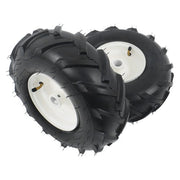 DURAFORCE 13x5.00-6" Rubber Tiller Tire & Wheel 1" Axle Size For Garden Tractor Tire 2Pack