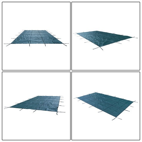 DURAFORCE WaterWarden Solid Vinyl Pool Safety Cover – Fits 12' x 24' Rectangle Pool