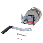 DURAFORCE 1400LB Steel Horizontal Pulling Hand Winch w/Ratchet Galvanized For Boat Trailer