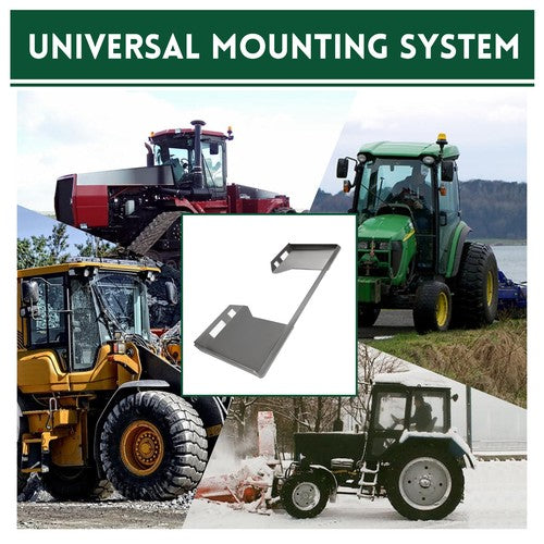 DURAFORCE 1/2" Skid Steer Mount Plate Adapter Loader Quick Tach Attachment For Bobcat