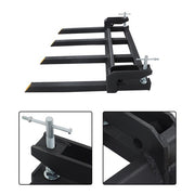 DURAFORCE 2500lbs 42" Clamp on Heavy Debris Fork for Tractor Skid Steer Buckets Universal