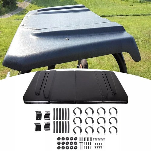 DURAFORCE Polyethylene Hard Top Roof Fit Yamaha Rhino 450 660 700 UTV Black Plastic