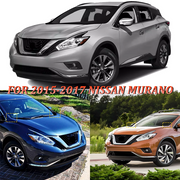 DURAFORCE Windshield Wiper Cowl Extension Trim Pair for 2015-2024 for Nissan Murano Black
