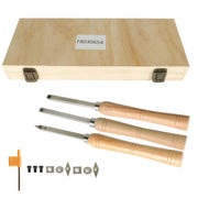 DURAFORCE Carbide Woodturning Tool Mini Size 3 Piece Set Includes Diamond Shape Round