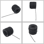 DURAFORCE Black Nylon Solid Braid Rope High UV & Abrasion Resistance 1/4 Inch × 500ft