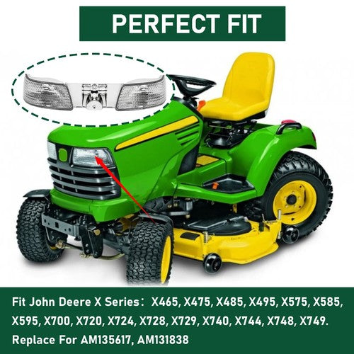 DURAFORCE Replace for AM135617 Headlight For John Deere X465 X475 X485 X495 X575 X700 X749