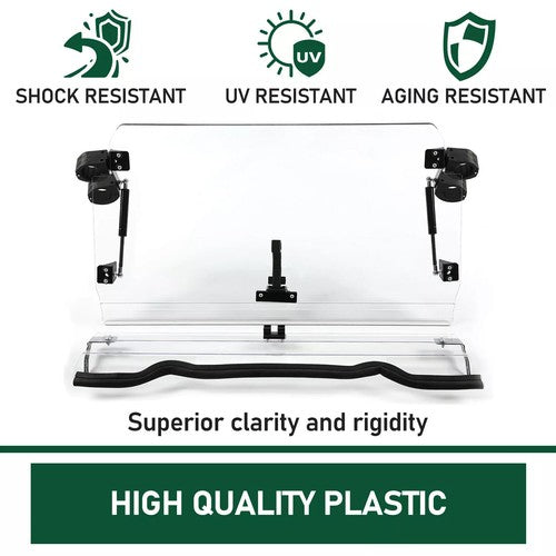 DURAFORCE For 14-18 Polaris RZR 900/ XP 1000/ XP 4 1000 Scratch Resistant Flip Windshield