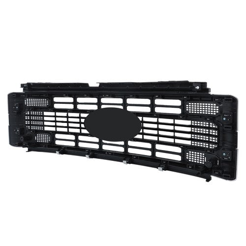 DURAFORCE New Plastic Front Upper Bumper Grille Chrome Trim For Ford F250 XL/XLT 2023-2024
