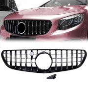 DURAFORCE For 2015-2017 Mercedes C217 W217 S500 S550 Coupe AMG S63s GT Style Grille Chrome