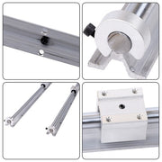 DURAFORCE 2PCS SBR16-2200mm Linear Guide Rails with 4Pcs SBR16UU Bearing Blocks