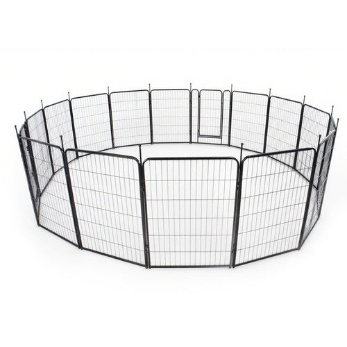 DURAFORCE 16 Panels 40 x 27 inch Dog Playpen Crate Fence Pet PlayPen Exercise Cage