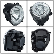 DURAFORCE Left Chrome Headlights For Jeep Renegade 2015-2018 Projector Halogen Headlamps