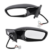 DURAFORCE 2Pcs Black Power Mirrors with Turn Signal Heated for Hyundai Sonata 2011-2014