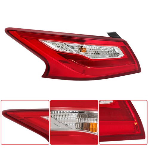 DURAFORCE Fit For Nissan Altima 2016-2018 Red Left Driver Outer Side Tail Light Brake Lamp