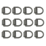 DURAFORCE Heavy Duty 3/8" Weld-On D Rings 5000 lbs MBS 12 Pack for Trailers & ATVs