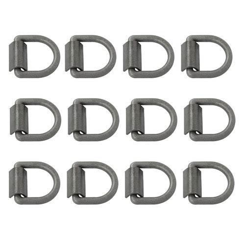 DURAFORCE Heavy Duty 3/8" Weld-On D Rings 5000 lbs MBS 12 Pack for Trailers & ATVs