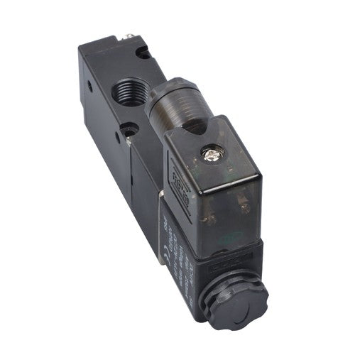 DURAFORCE DC 12V 3-Way 2 Position 1/4"PT Pneumatic Air Control NC Solenoid Valve w/ Light