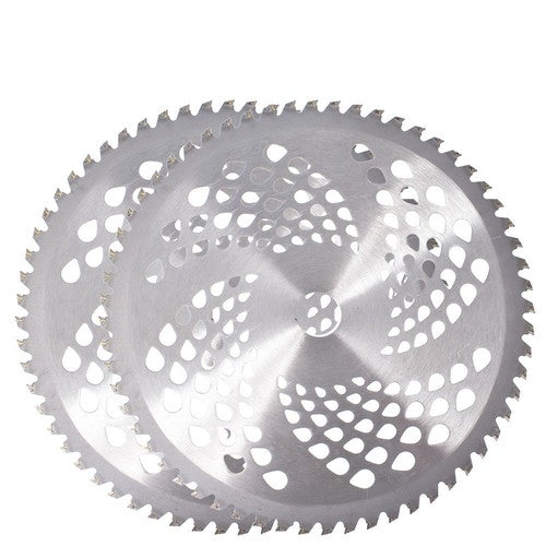 DURAFORCE 2 Pack -10" x 60T Carbide Tip Brush Blades For Cutter Trimmer Weed Eater Replace