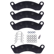 DURAFORCE BRAKE PAD KIT 10K-12K AXLE FOR K71-180-00 DEXTER CALIPER 2 WHEELS Semi-Metallic