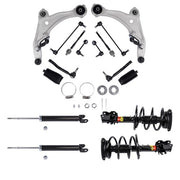 DURAFORCE For 09-14 Nissan Maxima 3.5L Front Rear Shock Control Arm Suspension Kit 16PCS