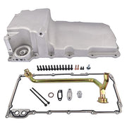 DURAFORCE For LS Swap Retrofit Aluminum Oil Pan LS1 LS2 LS3 LS6 Rear Sump, Pick Up, Gasket