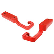 DURAFORCE Pair Red Steel Tow Hooks Kit For Jeep Grand Cherokee WK2 2015-2023 2016