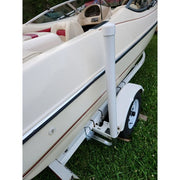 DURAFORCE 1 Pair 40" Zinc-Plated Boat Trailer Guide On Post PVC Poles For Sailboat White