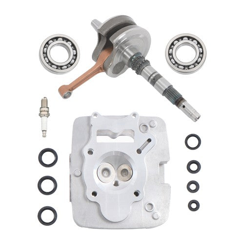 DURAFORCE New For Honda TRX250 Rebuild kit Crankshaft+Cylinder head Bearings 13000-HM8-A40