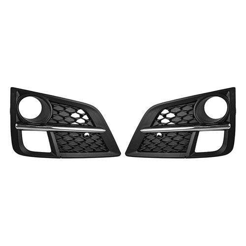 DURAFORCE Front Bumper Fog Lights Lamps Cover w/Chrome Trim Fits 2018-2020 Honda Odyssey
