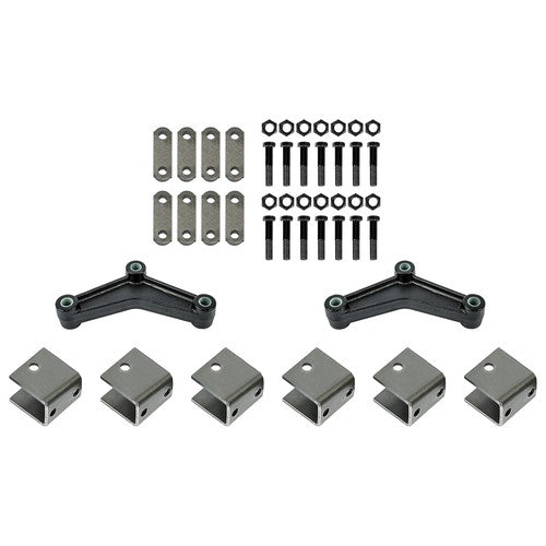 DURAFORCE 3500lb Tandem Trailer Axle Suspension Kit 1750lb 4 Leaf Springs & Hanger Kit