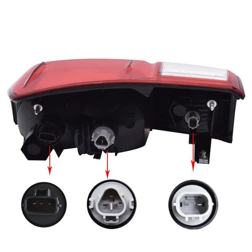 DURAFORCE Left Driver Side Rear Tail Brake Light Lamp For Toyota Tacoma 2016-2019 Halogen