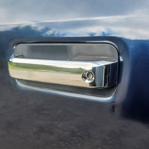 4x Chrome Door Handle Cover Cap Trim Kit No SMKH for 2017-2020 Ford F-250 F-350