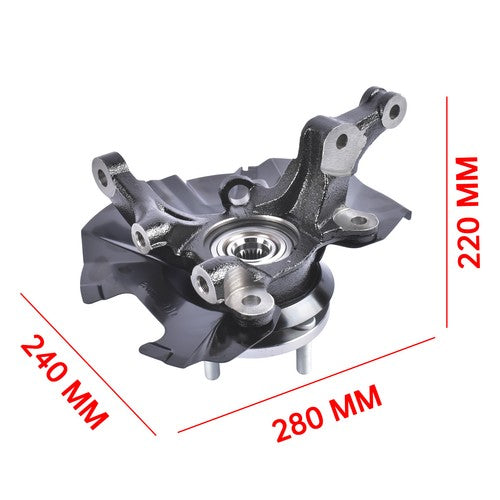 DURAFORCE Front LH Steering Knuckle Assembly Fits Kia Rio Rio5 Hyundai Accent 2006-2011