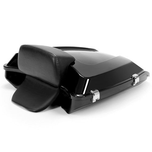 DURAFORCE Angled Razor Motorcycle trunk Backrest Base Plate For Harley Touring 2014-24