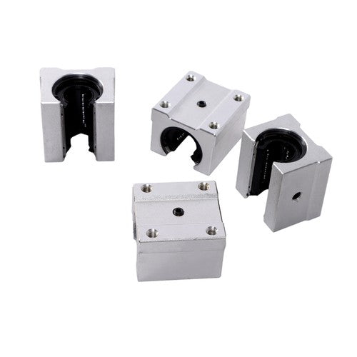 DURAFORCE 2PCS SBR16-2200mm Linear Guide Rails with 4Pcs SBR16UU Bearing Blocks