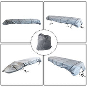 DURAFORCE 12ft×56inch Grey 210D Jon Boat Cover Water Proof Trailerable For Jon Boat