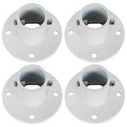 DURAFORCE 4 Pack Aluminum Slide Deck Flange w/ Flange Bolt For Inground Swimming Pools
