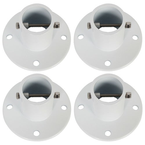 DURAFORCE 4 Pack Aluminum Slide Deck Flange w/ Flange Bolt For Inground Swimming Pools