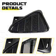 DURAFORCE Front Bumper Fog Light Trim Bezel Cover for 2016 2017 2018 for Toyota RAV4