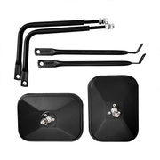 DURAFORCE For Jeep Wrangler JK CJ YJ TJ JL Door Off Quick Release Side Hinge View Mirrors