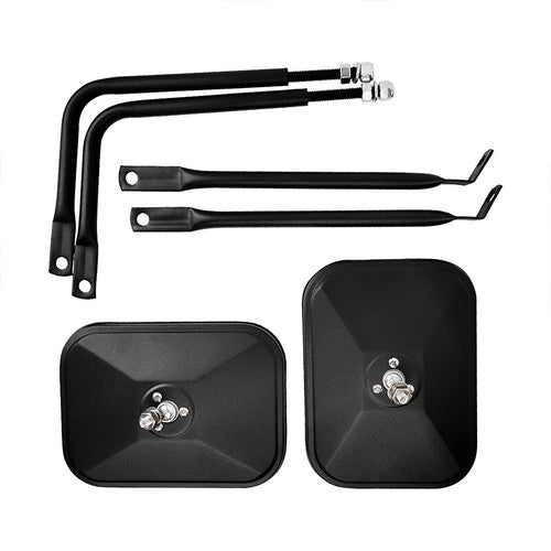 DURAFORCE For Jeep Wrangler JK CJ YJ TJ JL Door Off Quick Release Side Hinge View Mirrors