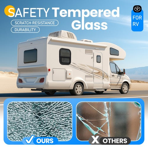 Vertical Slider 14x16 Aluminum RV Window with Trim Ring Tempered Glass for Camper